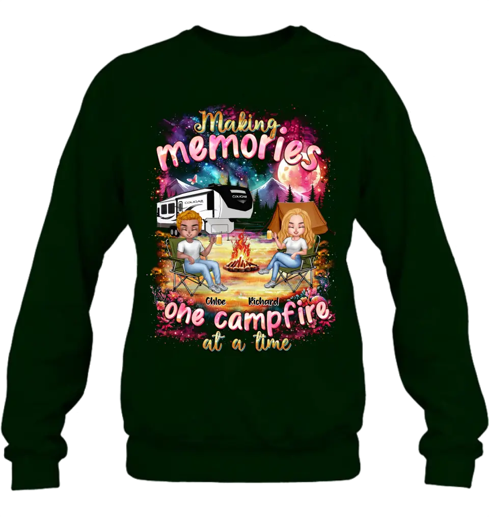 Personalized Camping Shirt & Hoodie — Making Memories One Campfire at a Time