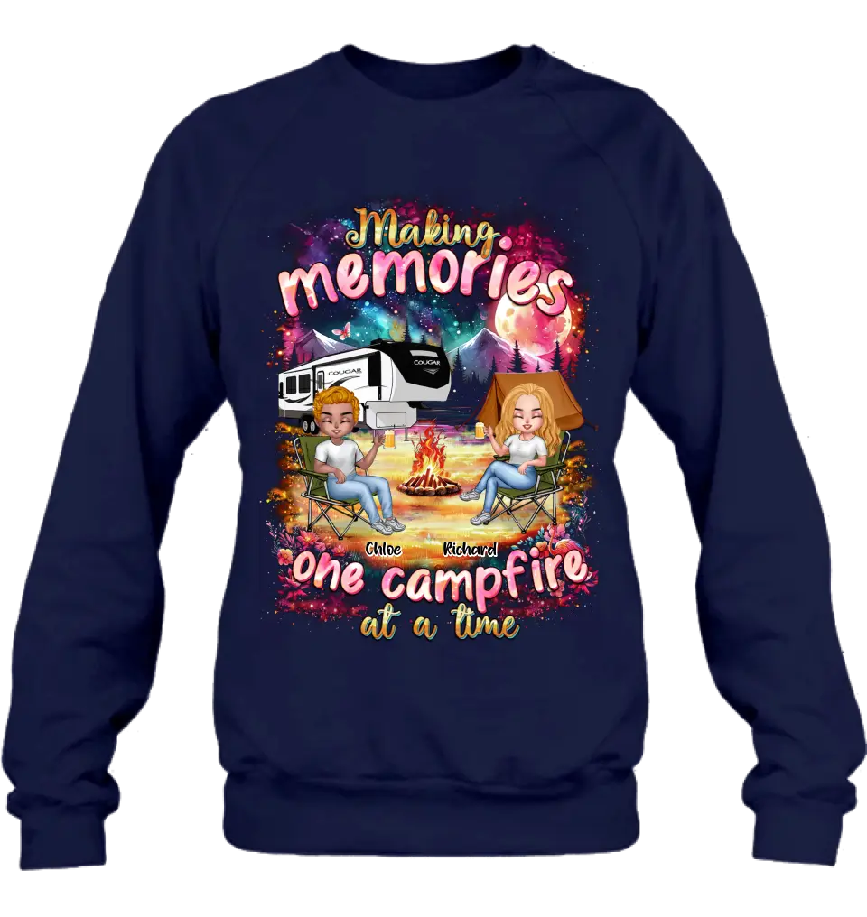 Personalized Camping Shirt & Hoodie — Making Memories One Campfire at a Time