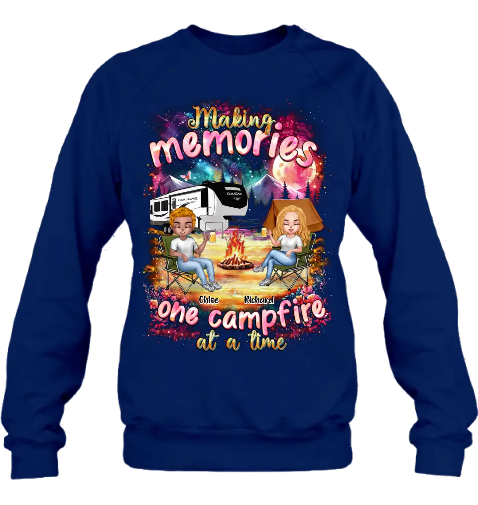 Personalized Camping Shirt & Hoodie — Making Memories One Campfire at a Time