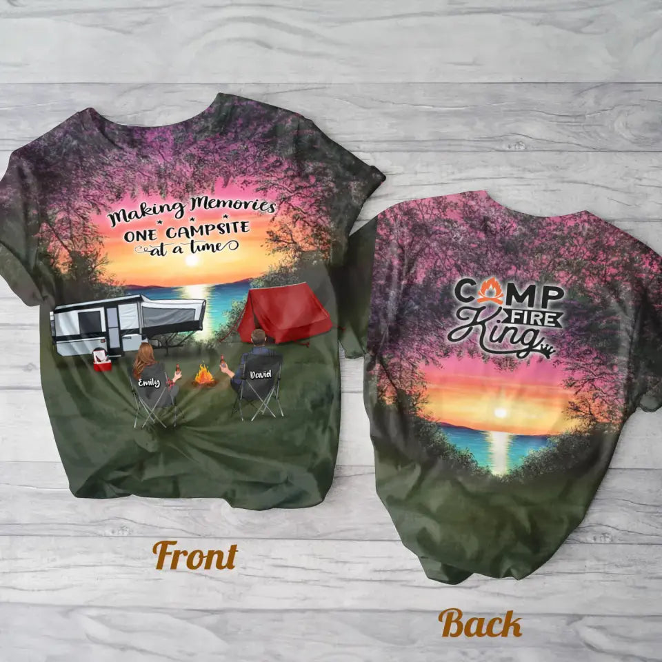 Personalized Camping AOP T-Shirt — Making Memories One Campsite at a Time