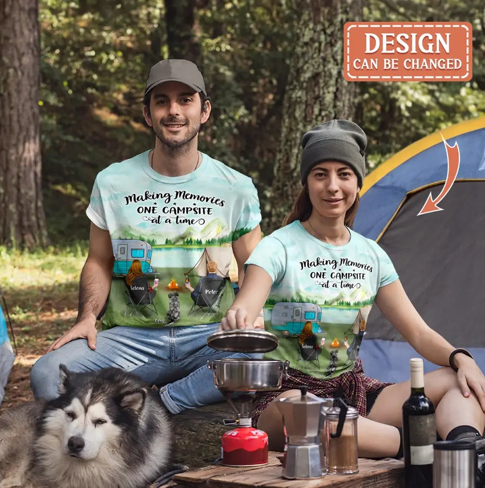 Personalized Camping AOP T-Shirt — Making Memories One Campsite at a Time