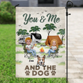 Personalized Camping Flag Sign — You & Me and the Dogs