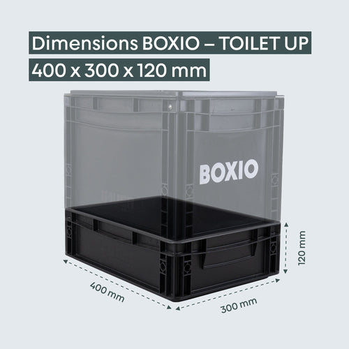 BOXIO TOILET UP — Camping Toilet Starter Set with Booster Seat & Hemp Litter