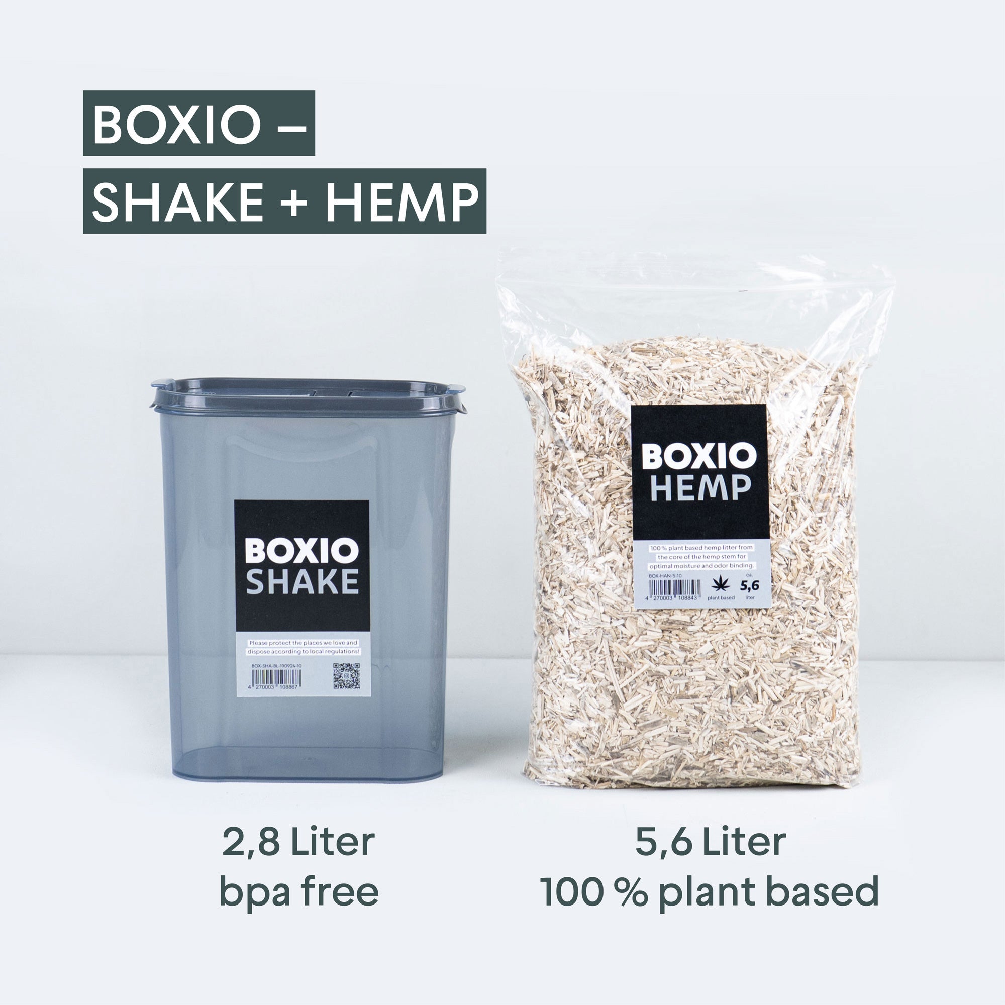 BOXIO TOILET UP — Camping Toilet Starter Set with Booster Seat & Hemp Litter