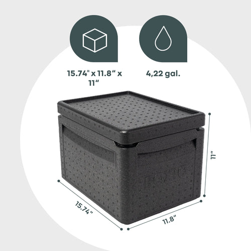 BOXIO COOL PLUS — Lightweight Passive Cooler Box with Cool Packs & Ice Bag