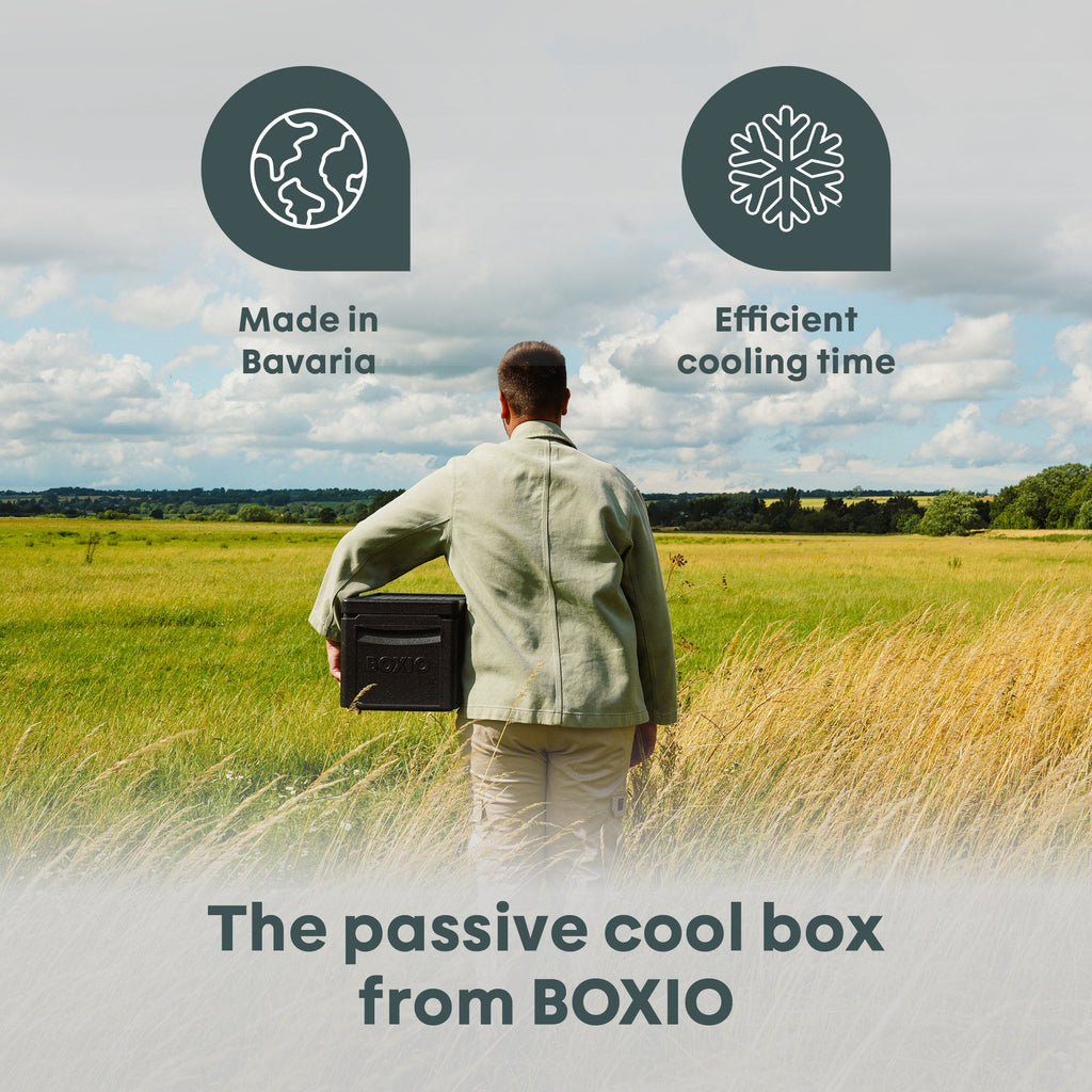 BOXIO COOL PLUS — Lightweight Passive Cooler Box with Cool Packs & Ice Bag