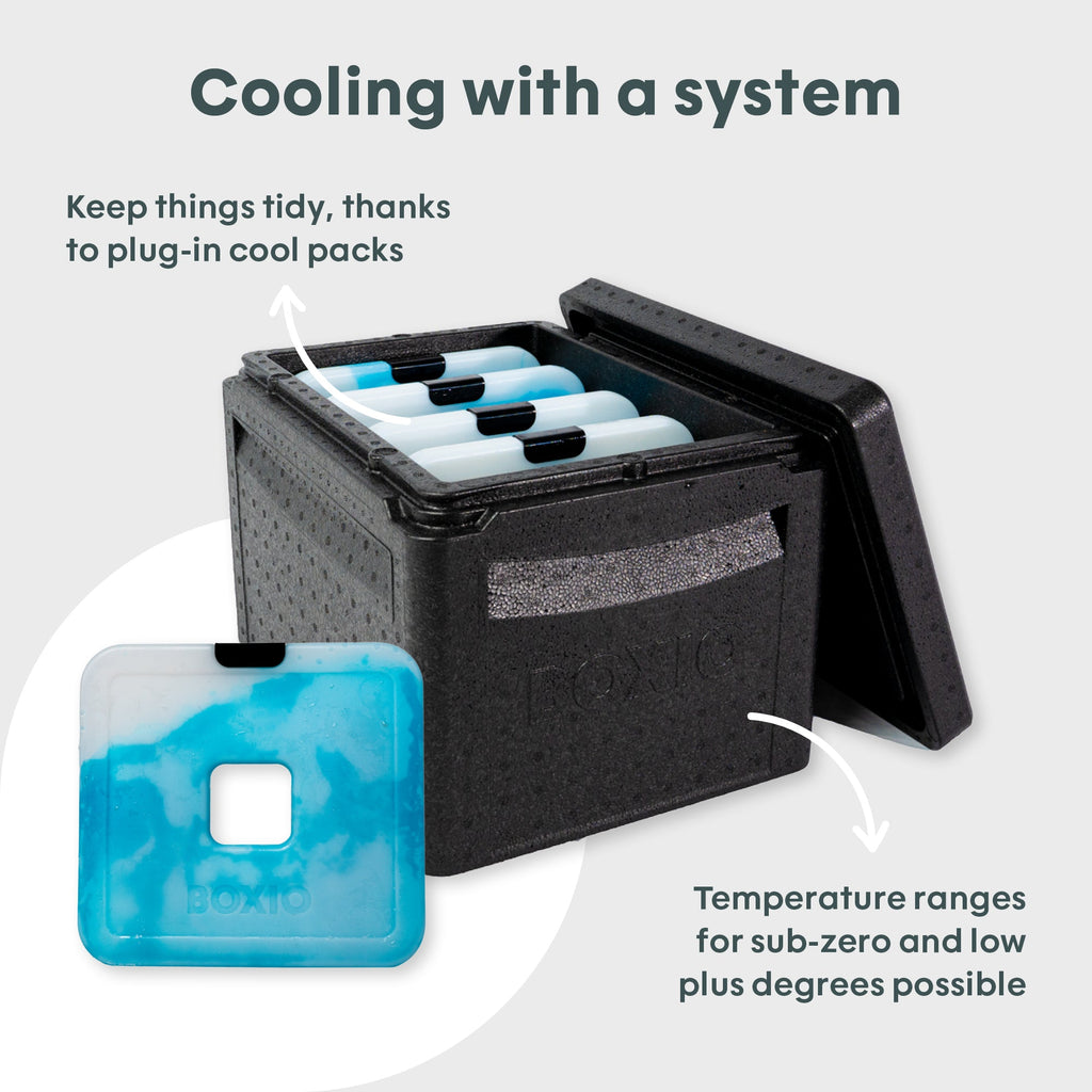 BOXIO COOL PLUS — Lightweight Passive Cooler Box with Cool Packs & Ice Bag