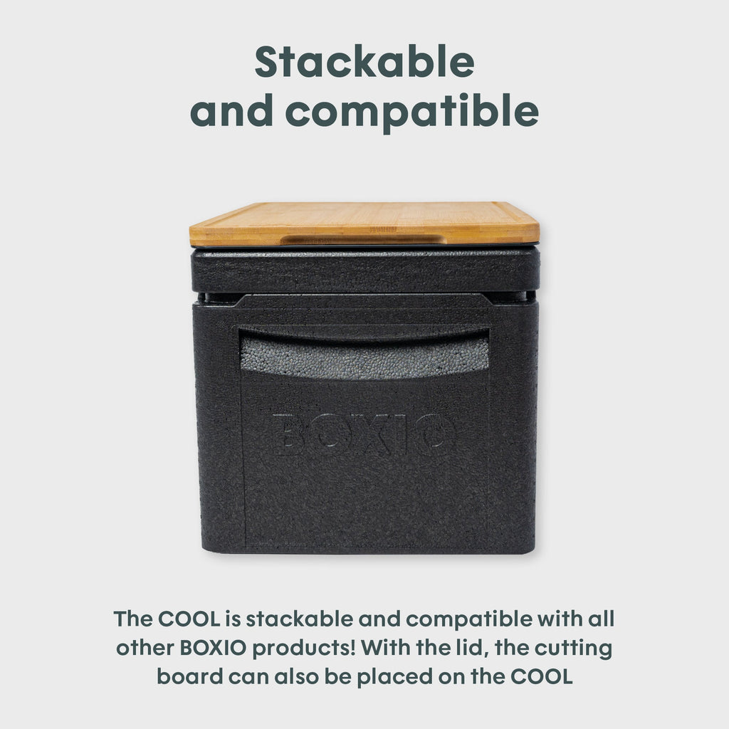 BOXIO COOL PLUS — Lightweight Passive Cooler Box with Cool Packs & Ice Bag