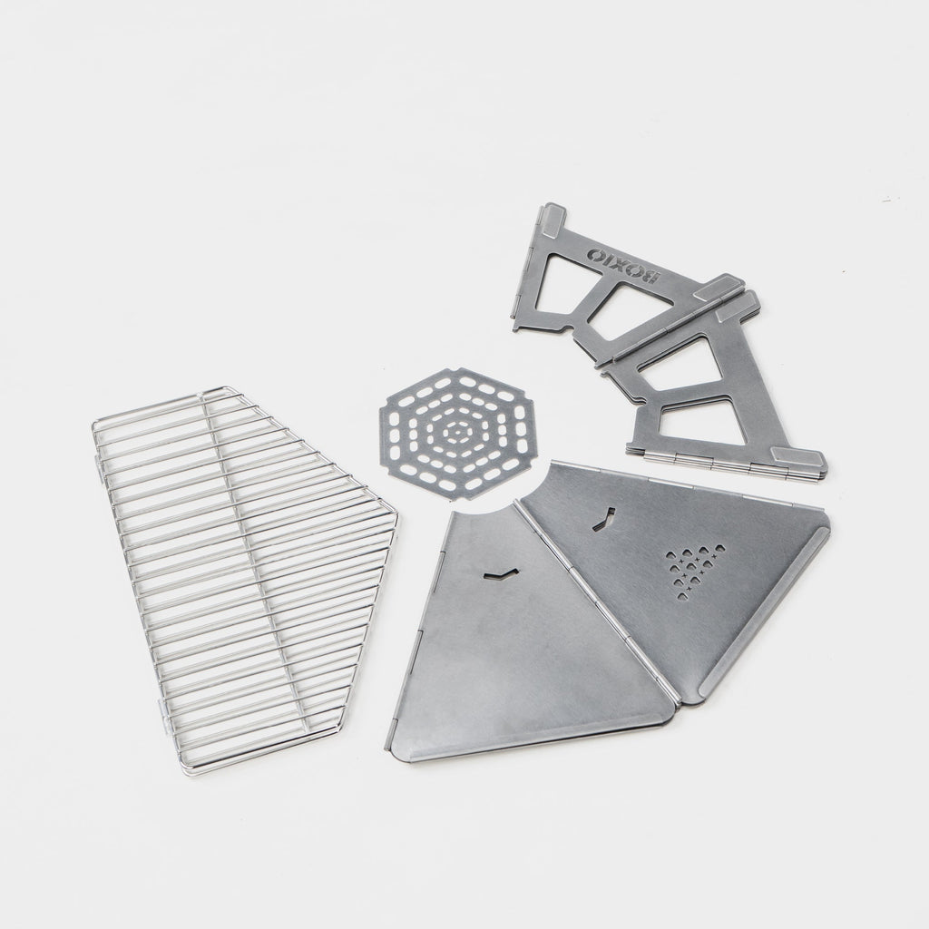 BOXIO FIRE — Lightweight Collapsible Portable Fire Pit & Camp Grill