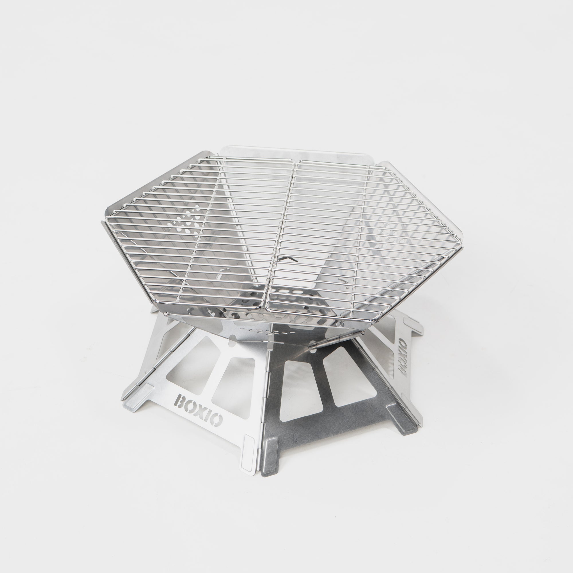BOXIO FIRE — Lightweight Collapsible Portable Fire Pit & Camp Grill
