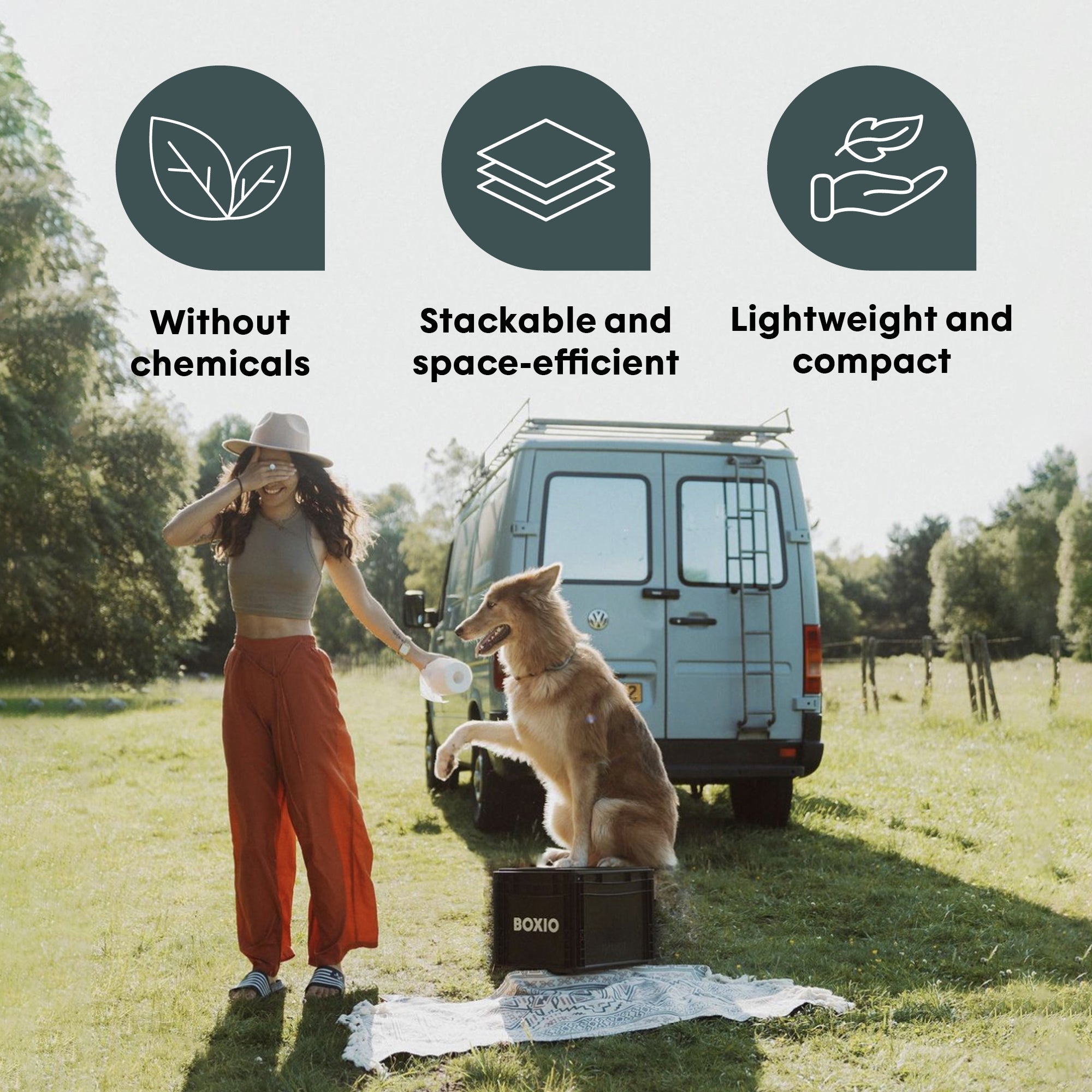 BOXIO TOILET — Ultralight Portable Dry Separation Composting Toilet