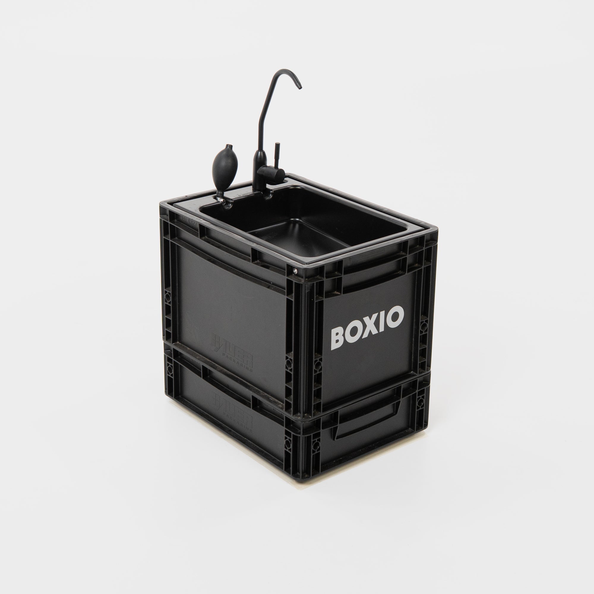 BOXIO WASH MAX+ — Modular Camping Sink with Water Filter System