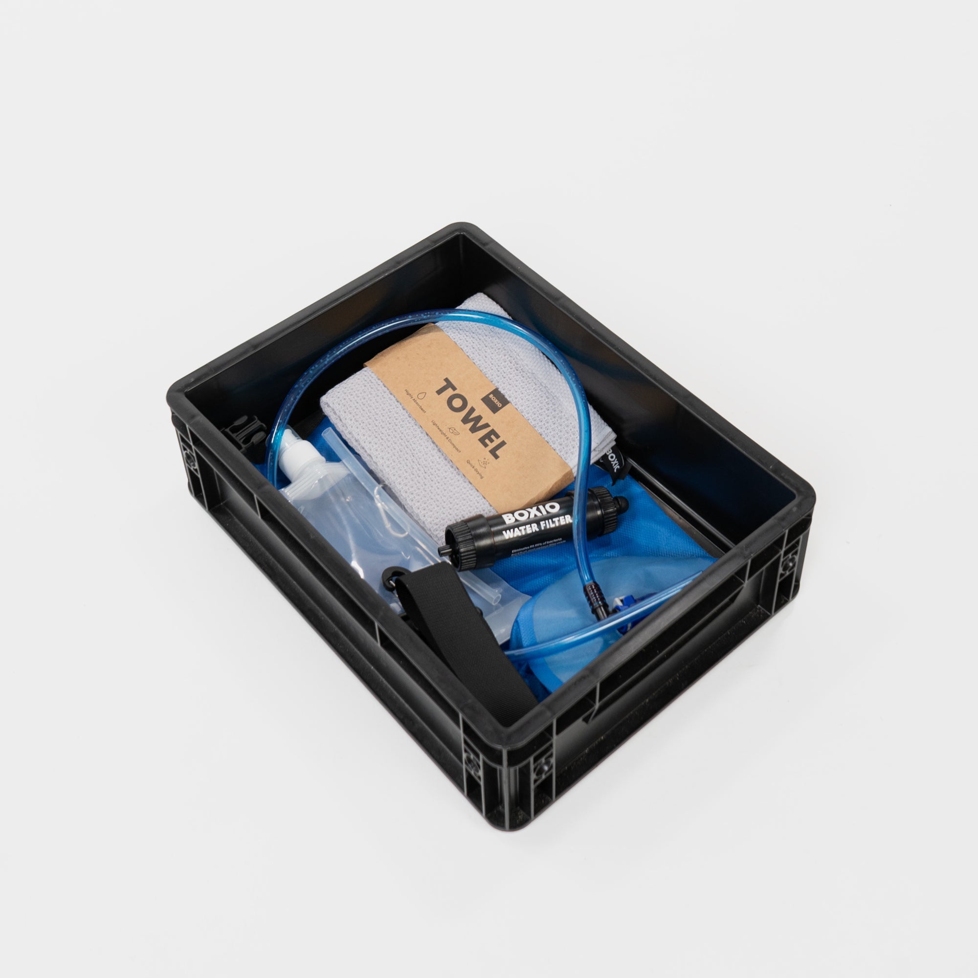 BOXIO WASH MAX+ — Modular Camping Sink with Water Filter System