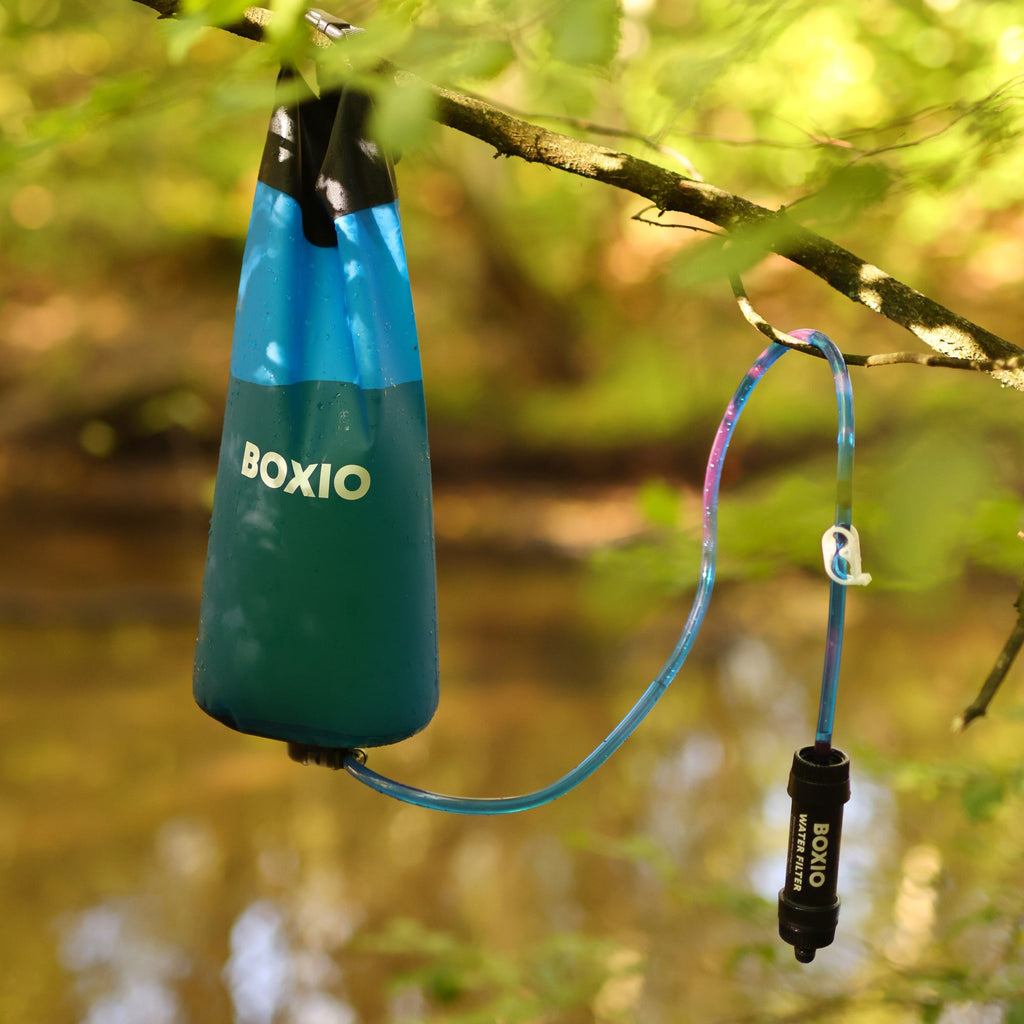 BOXIO WASH MAX+ — Modular Camping Sink with Water Filter System