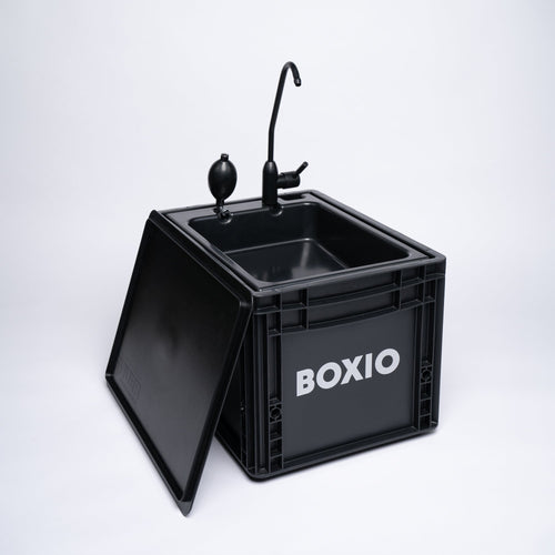 BOXIO WASH PLUS — Portable Camping Sink & Shower Starter Set