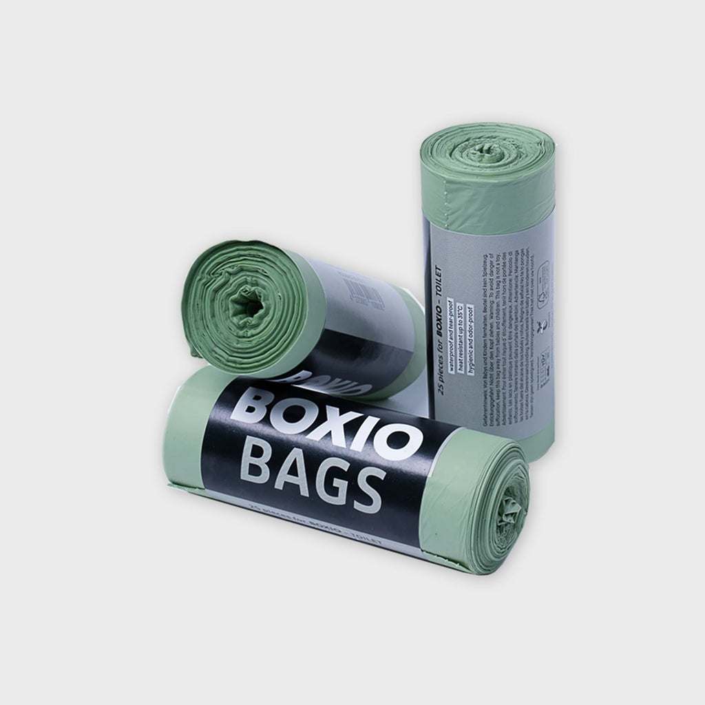 BOXIO BAG Bundle — 75 Compostable Bags for BOXIO Camping Toilet (3-Pack)
