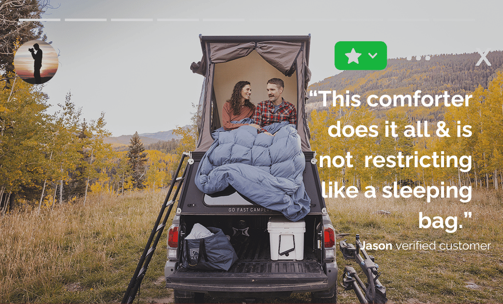 HEST Down Comforter — Packable Outdoor Down Comforter for Camping