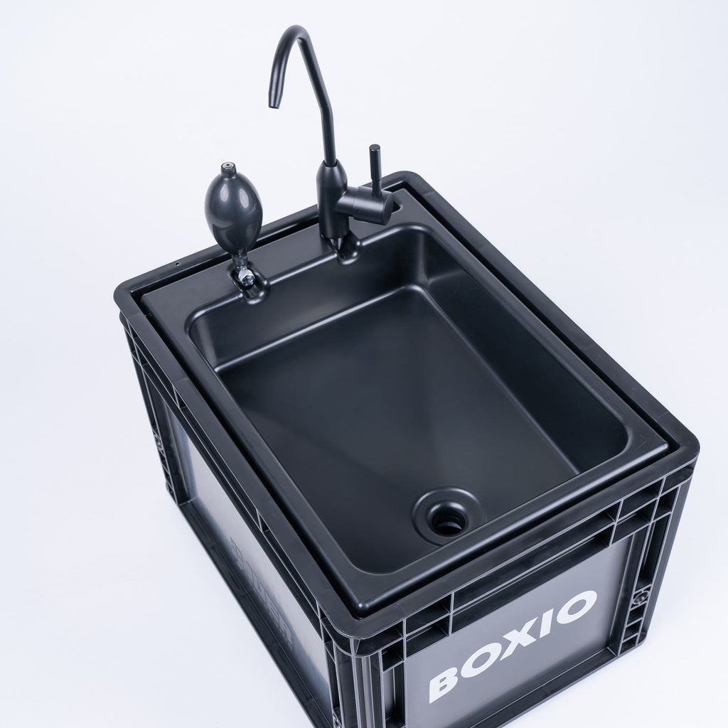 BOXIO WASH PLUS — Portable Camping Sink & Shower Starter Set