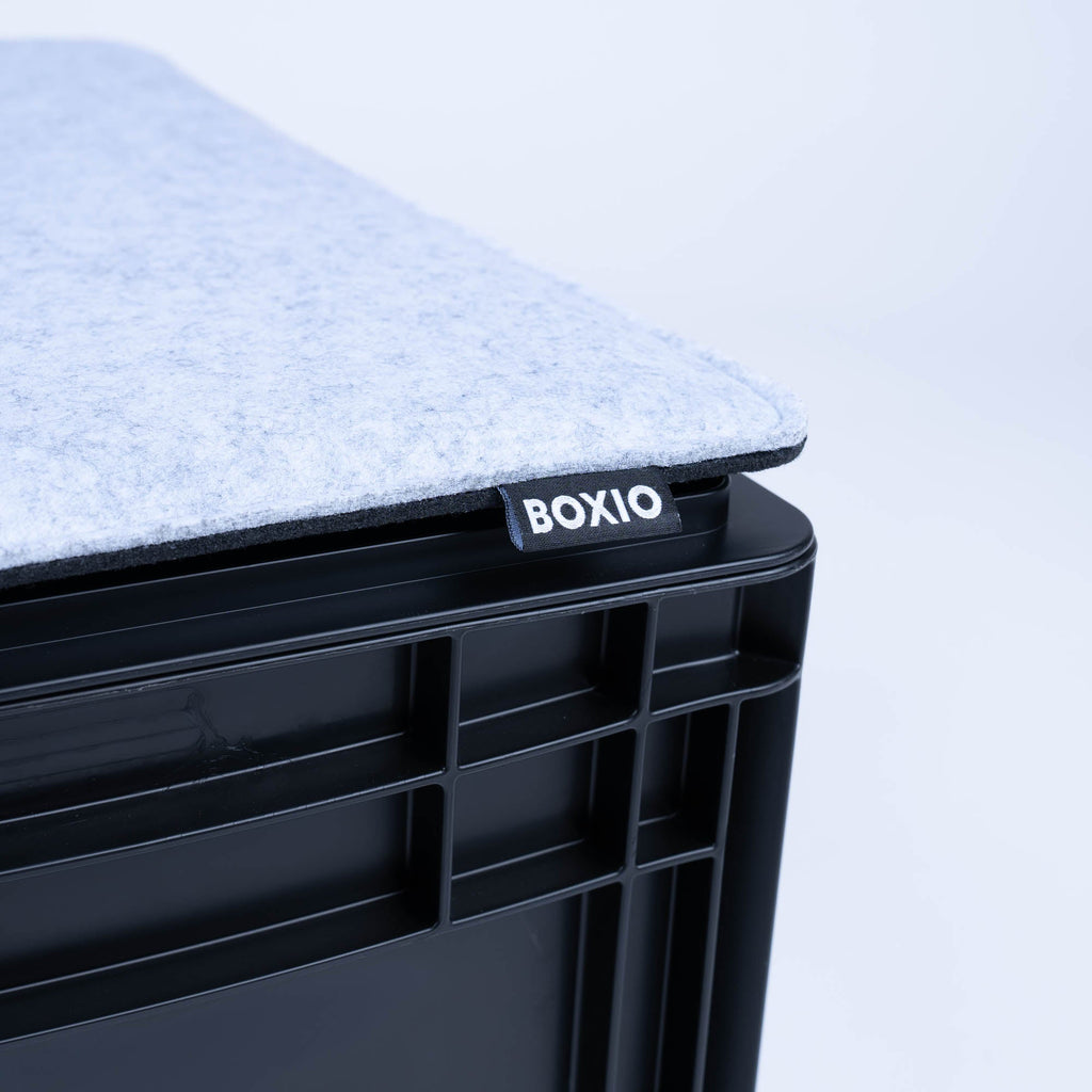 BOXIO SIT — Reversible Felt Seat Cushion for BOXIO Euroboxes & Outdoor Seating
