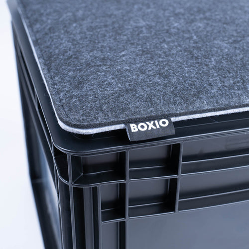 BOXIO SIT — Reversible Felt Seat Cushion for BOXIO Euroboxes & Outdoor Seating