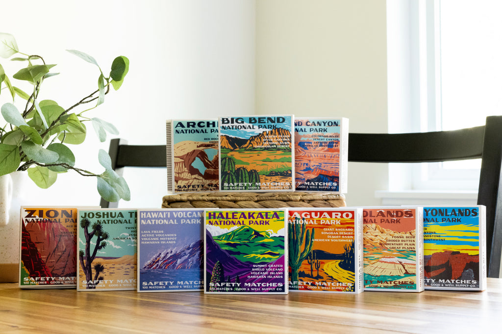 Badlands Vintage National Park Cabin Matches