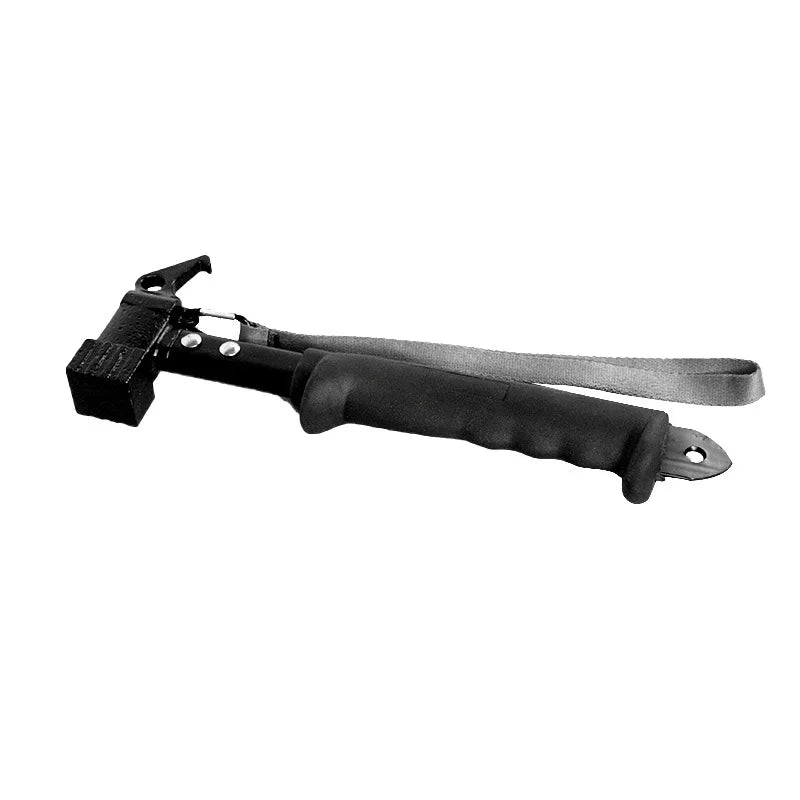 Cast Iron Camping Hammer with Soft Grip Handle & Nail Puller