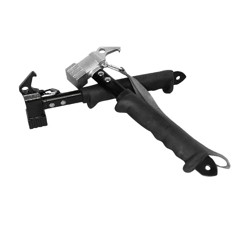 Cast Iron Camping Hammer with Soft Grip Handle & Nail Puller