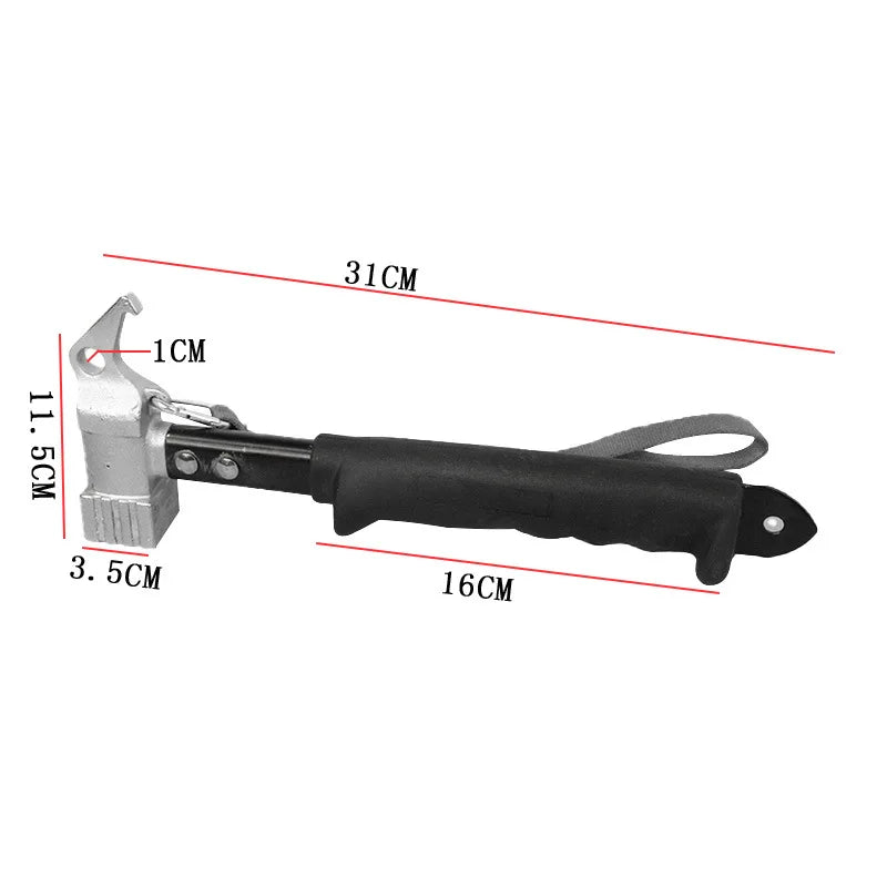 Cast Iron Camping Hammer with Soft Grip Handle & Nail Puller