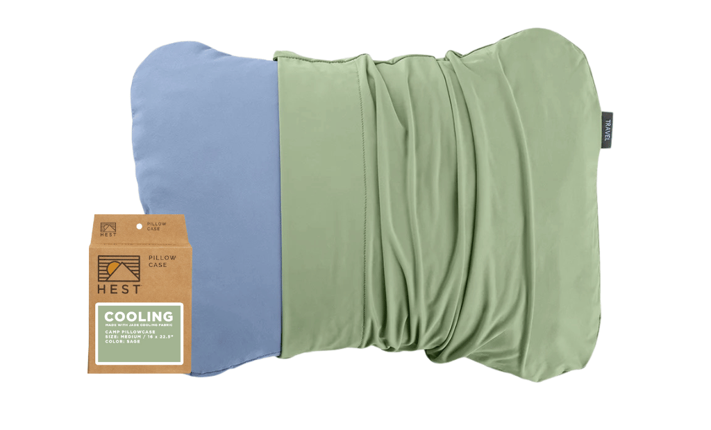 HEST Cooling Pillowcase — Jade-Infused Camping Pillowcase for Hot Sleepers