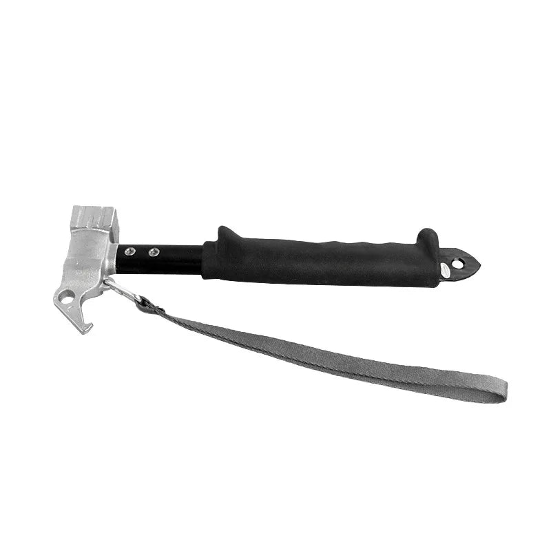 Cast Iron Camping Hammer with Soft Grip Handle & Nail Puller