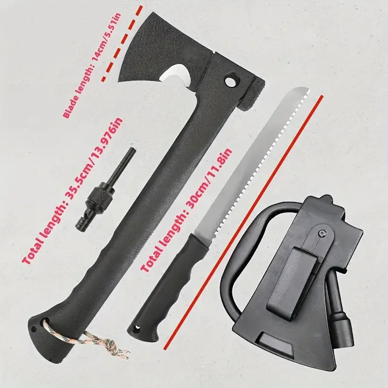 Camp Ready Survival Axe | Multi-Use Camping Tool with Fire Starter
