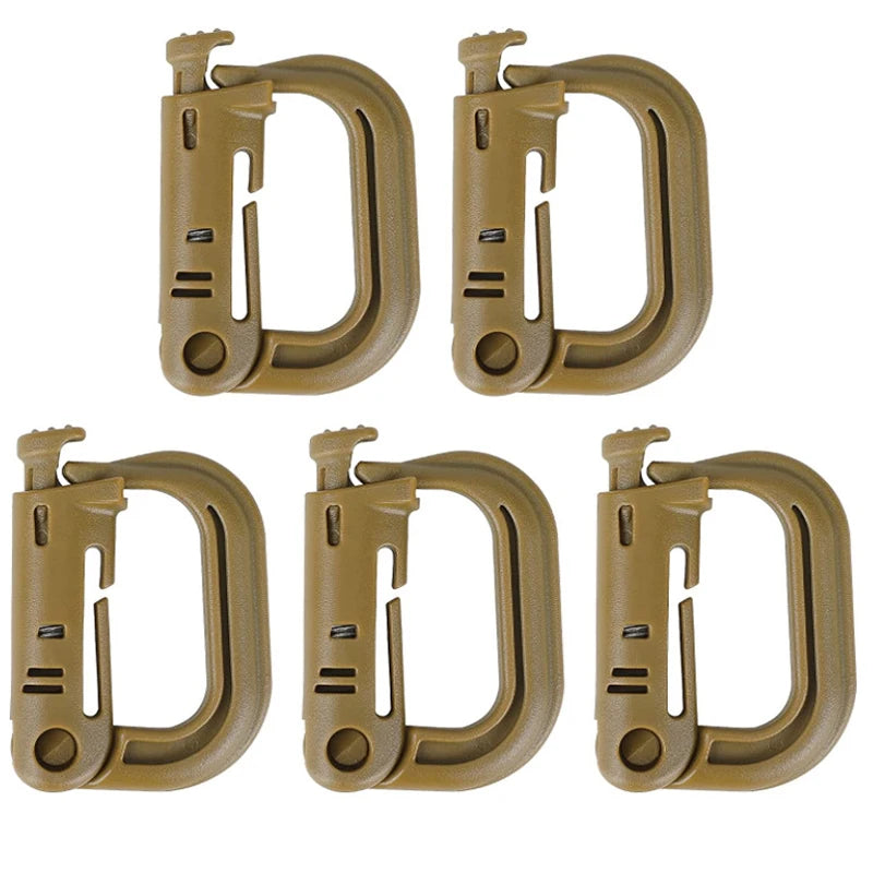 5-Pack Grimloc MOLLE Carabiner Clips