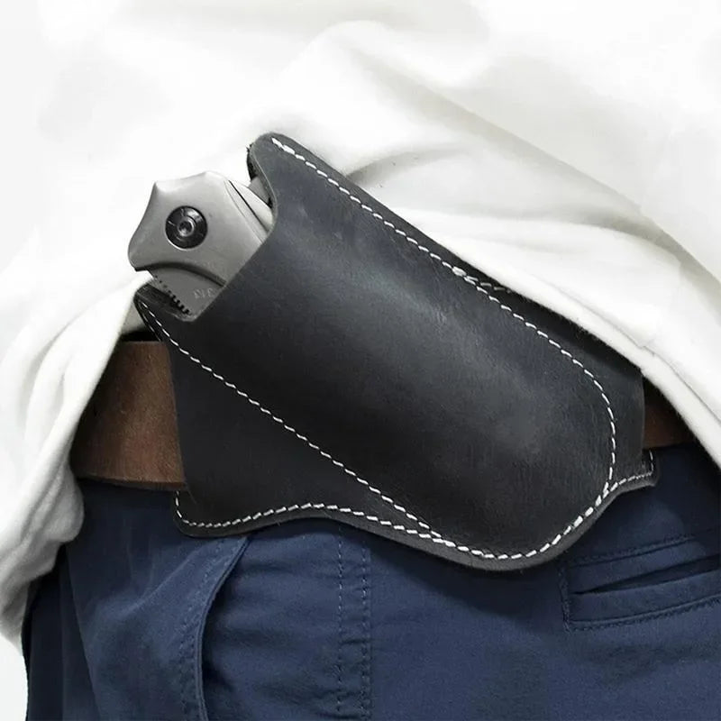 Leather Pocket Knife Belt Sheath