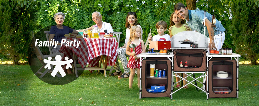 Camp Kitchen Cook Station | Foldable Outdoor Cooking Table