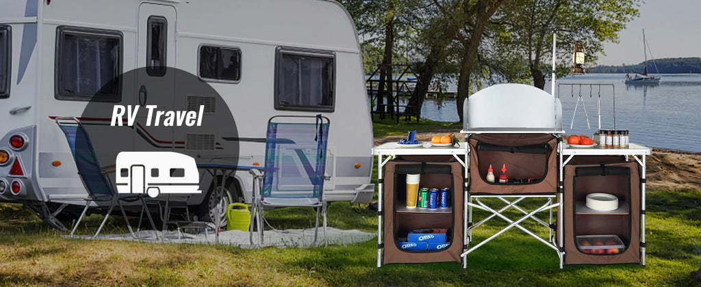 Camp Kitchen Cook Station | Foldable Outdoor Cooking Table