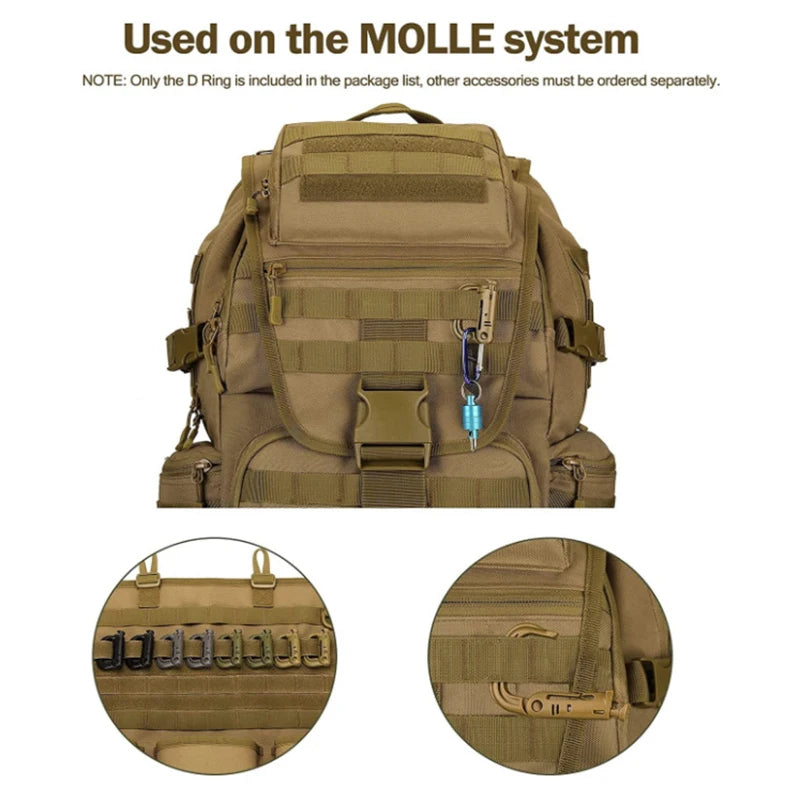 5-Pack Grimloc MOLLE Carabiner Clips