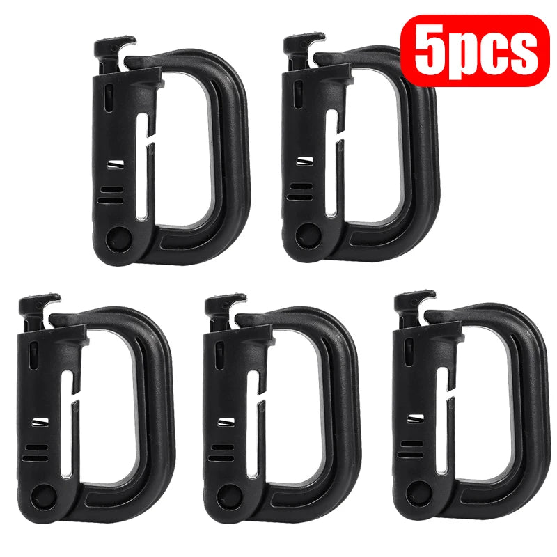5-Pack Grimloc MOLLE Carabiner Clips