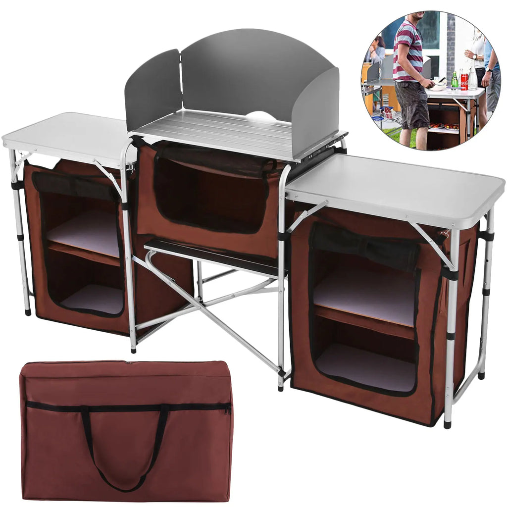 Camp Kitchen Cook Station | Foldable Outdoor Cooking Table