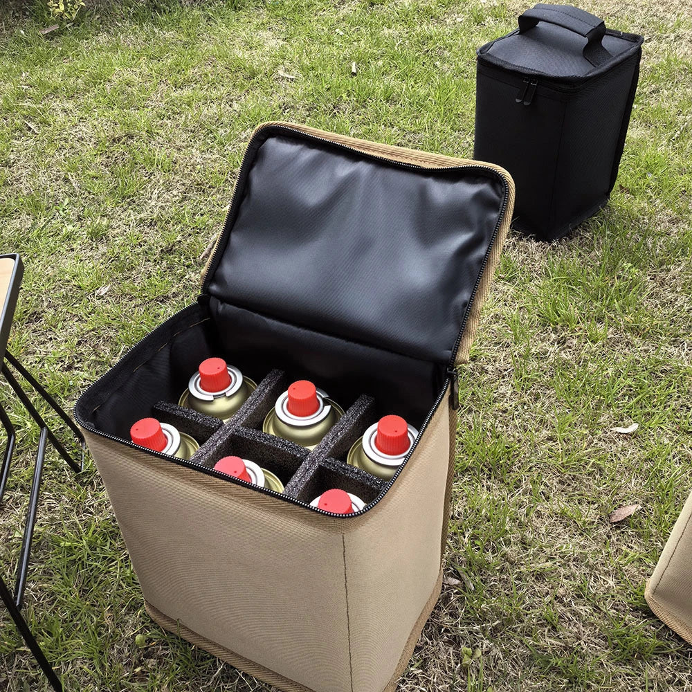 Camping Gas Canister Storage Bag with Anti-Collision Lining