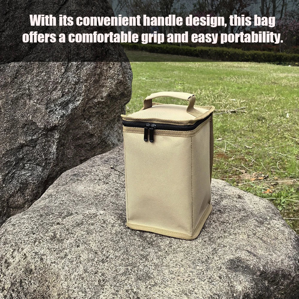 Camping Gas Canister Storage Bag with Anti-Collision Lining
