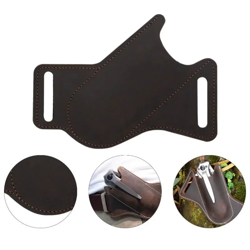 Leather Pocket Knife Belt Sheath