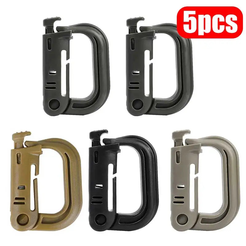 5-Pack Grimloc MOLLE Carabiner Clips