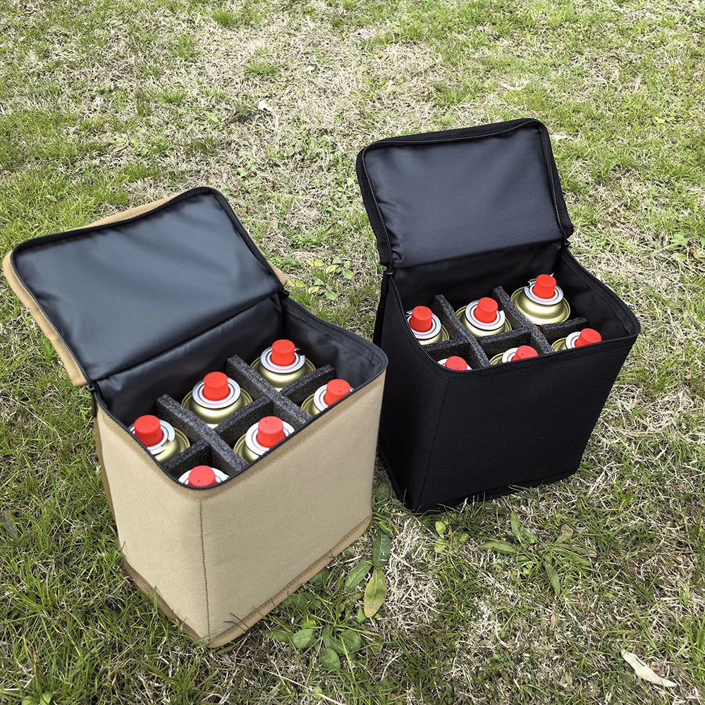 Camping Gas Canister Storage Bag with Anti-Collision Lining