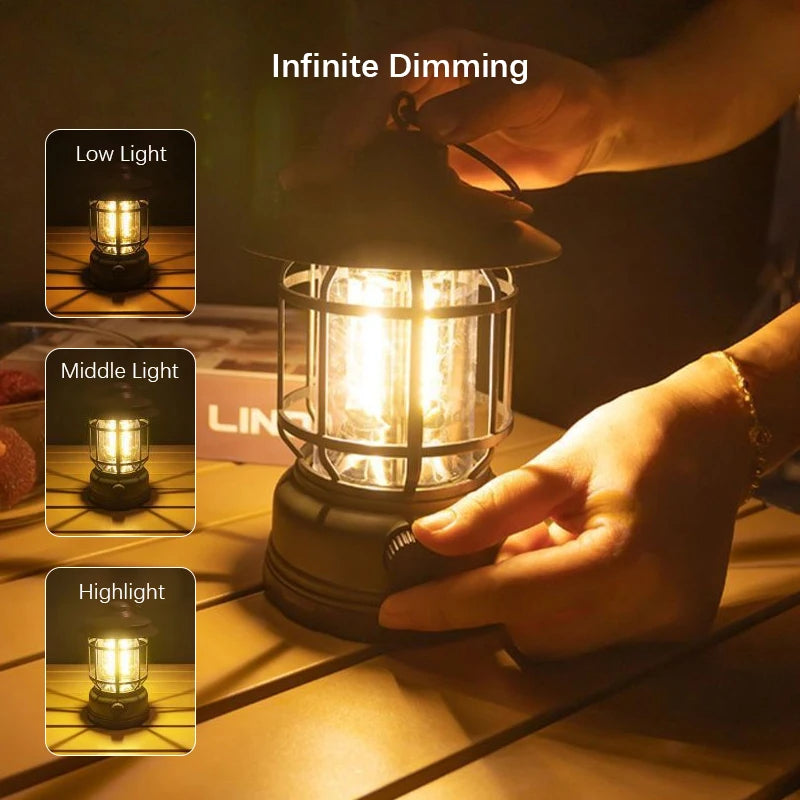 Rechargeable LED Camping Lantern with Dimmer