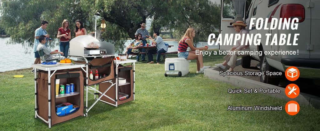 Camp Kitchen Cook Station | Foldable Outdoor Cooking Table