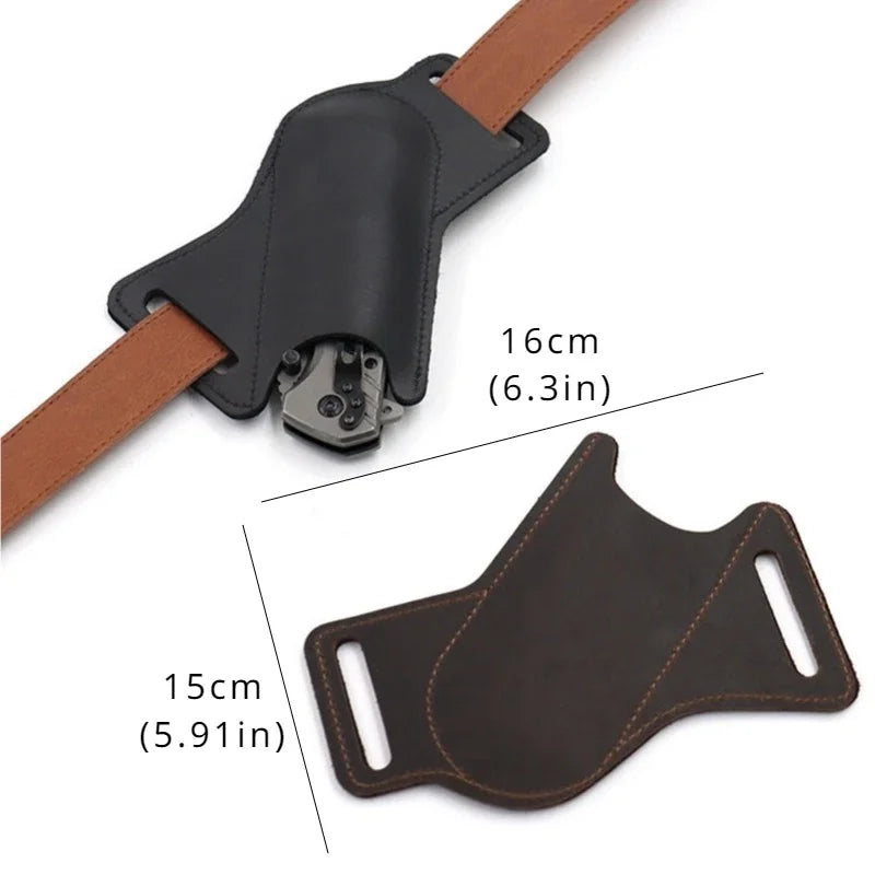 Leather Pocket Knife Belt Sheath