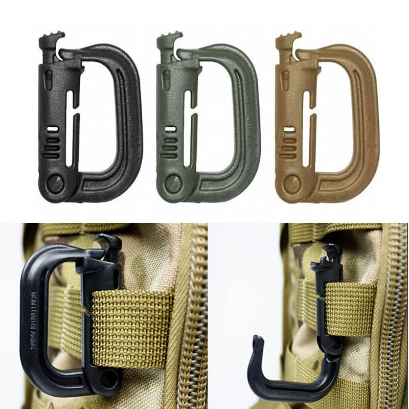 5-Pack Grimloc MOLLE Carabiner Clips