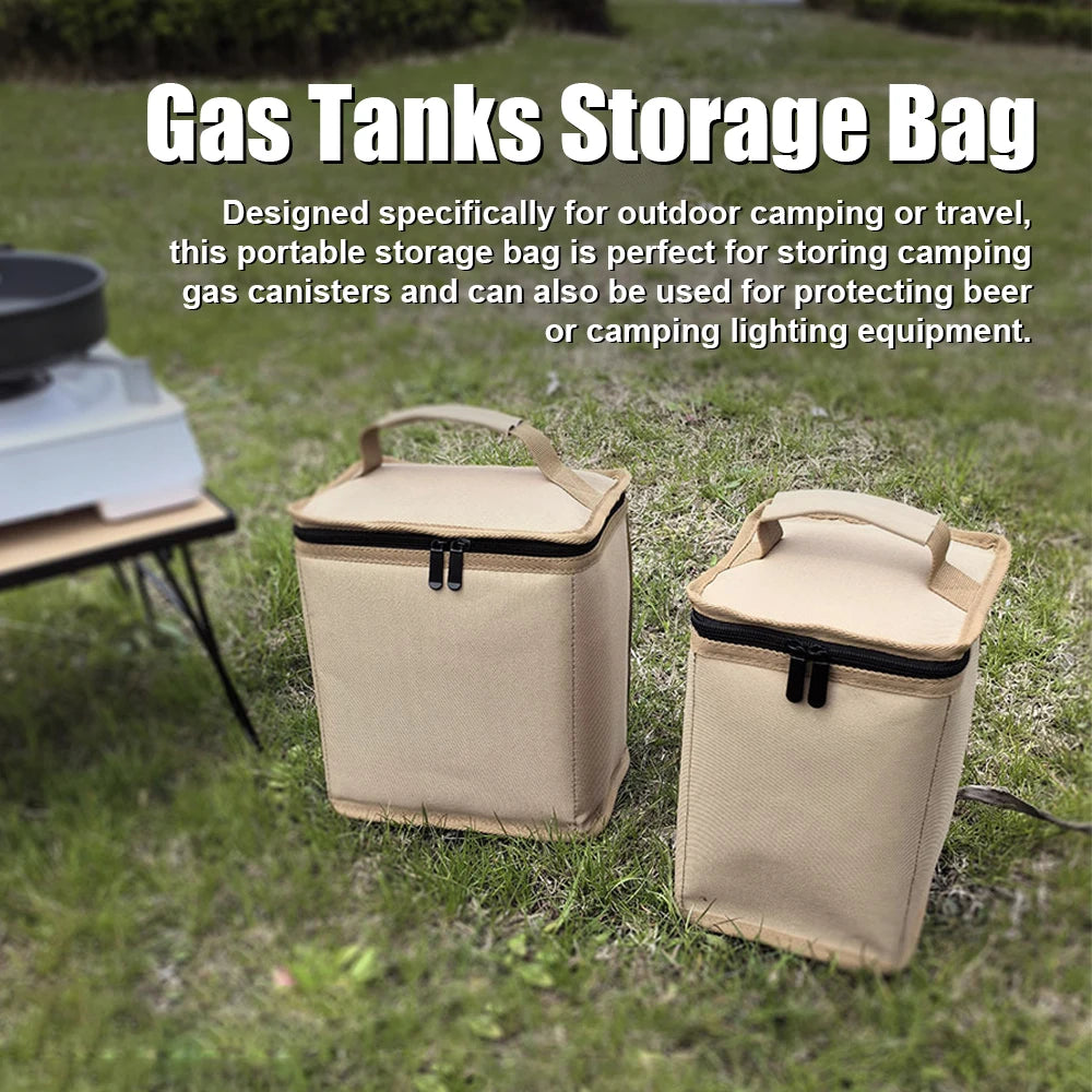 Camping Gas Canister Storage Bag with Anti-Collision Lining