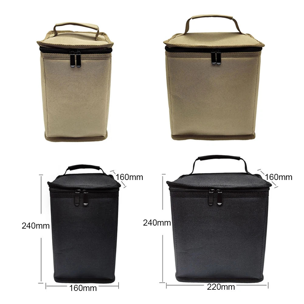 Camping Gas Canister Storage Bag with Anti-Collision Lining