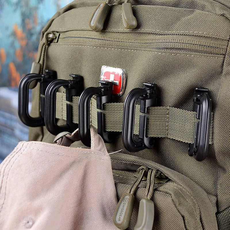 5-Pack Grimloc MOLLE Carabiner Clips